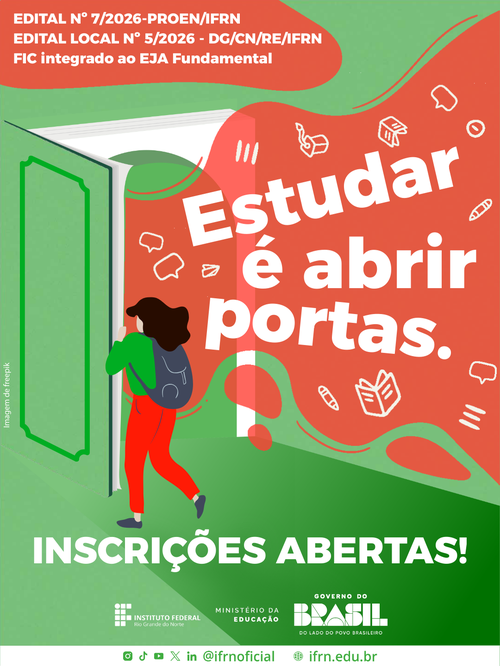 Campus IFRN Currais Novos oferta cursos profissionalizantes concomitantes à EJA