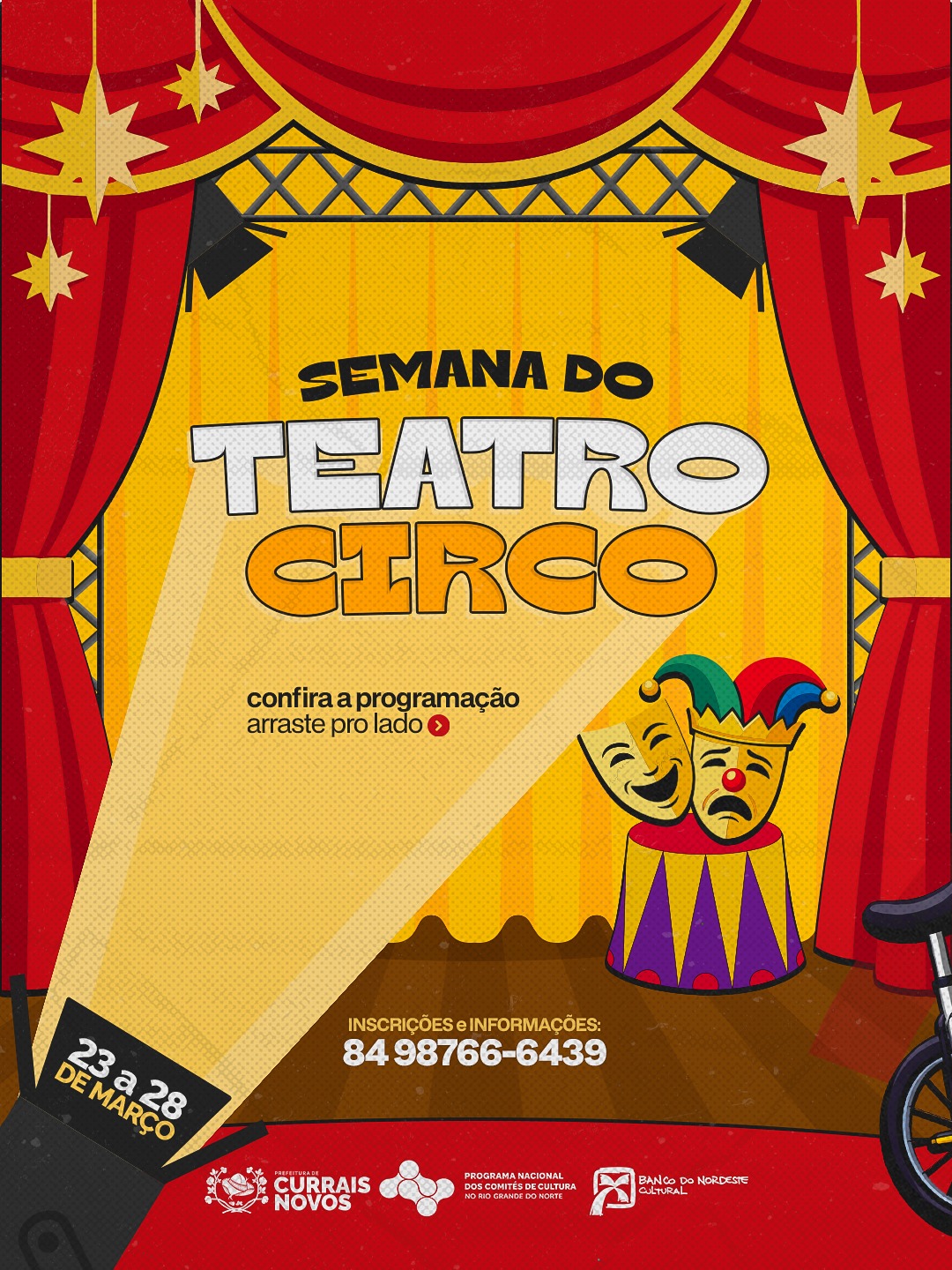 Semana do Teatro e Circo movimenta a cena cultural em Currais Novos