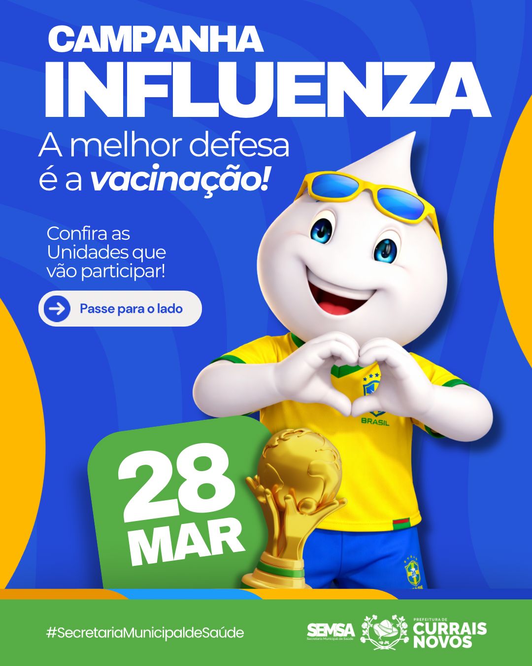 Campanha de Vacinação contra a Influenza é iniciada em Currais Novos