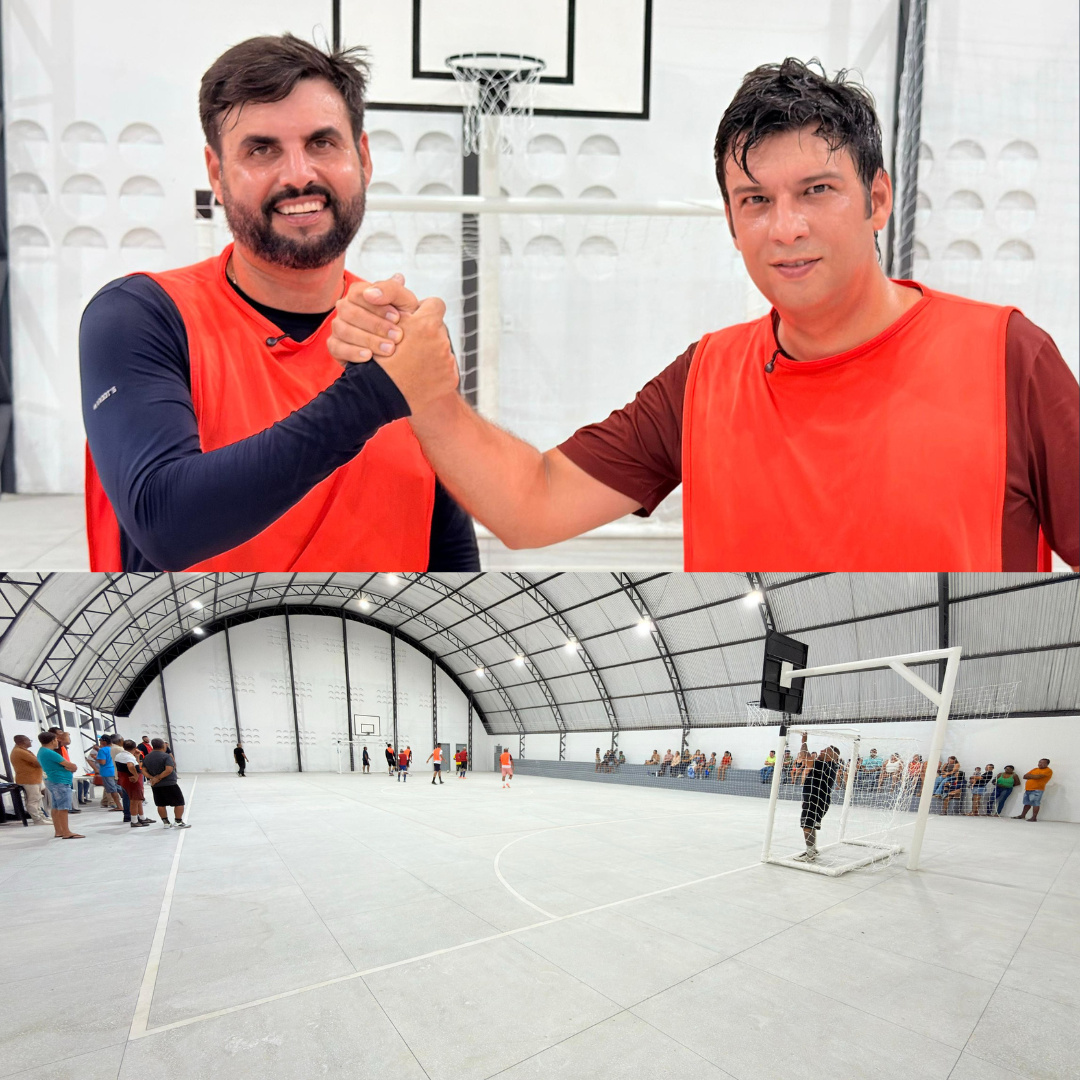 Odon começou e Lucas terminou: ginásio do Totoró é totalmente reformado e entregue à população