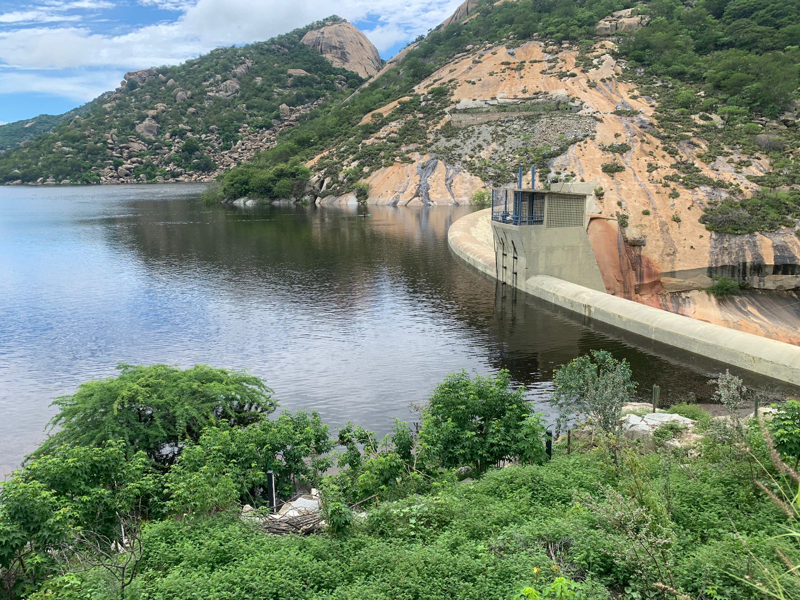 Chuvas elevam nível da Barragem Gargalheiras, que já acumula mais de 19 milhões de metros cúbicos de água