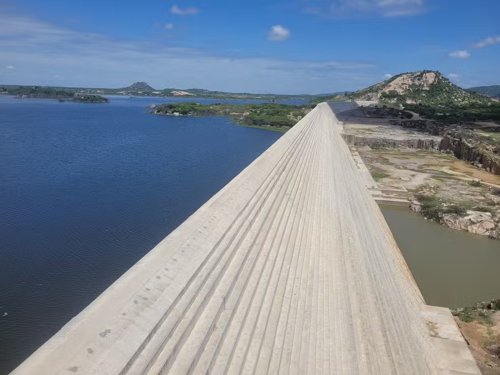 Barragem de Oiticica tem aumento de 3,54 metros e ganha mais de 94 milhões de m³ de água em menos de um mês
