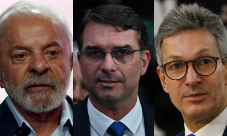 Atlas/Bloomberg: Lula lidera no 1º turno e empata com Flávio e Zema no 2º turno