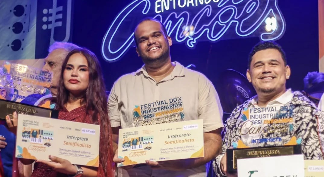 O cantor Curraisnovense José Fernandes avança à final do Festival do Industriário 2026 – SESI após destaque na etapa Seridó