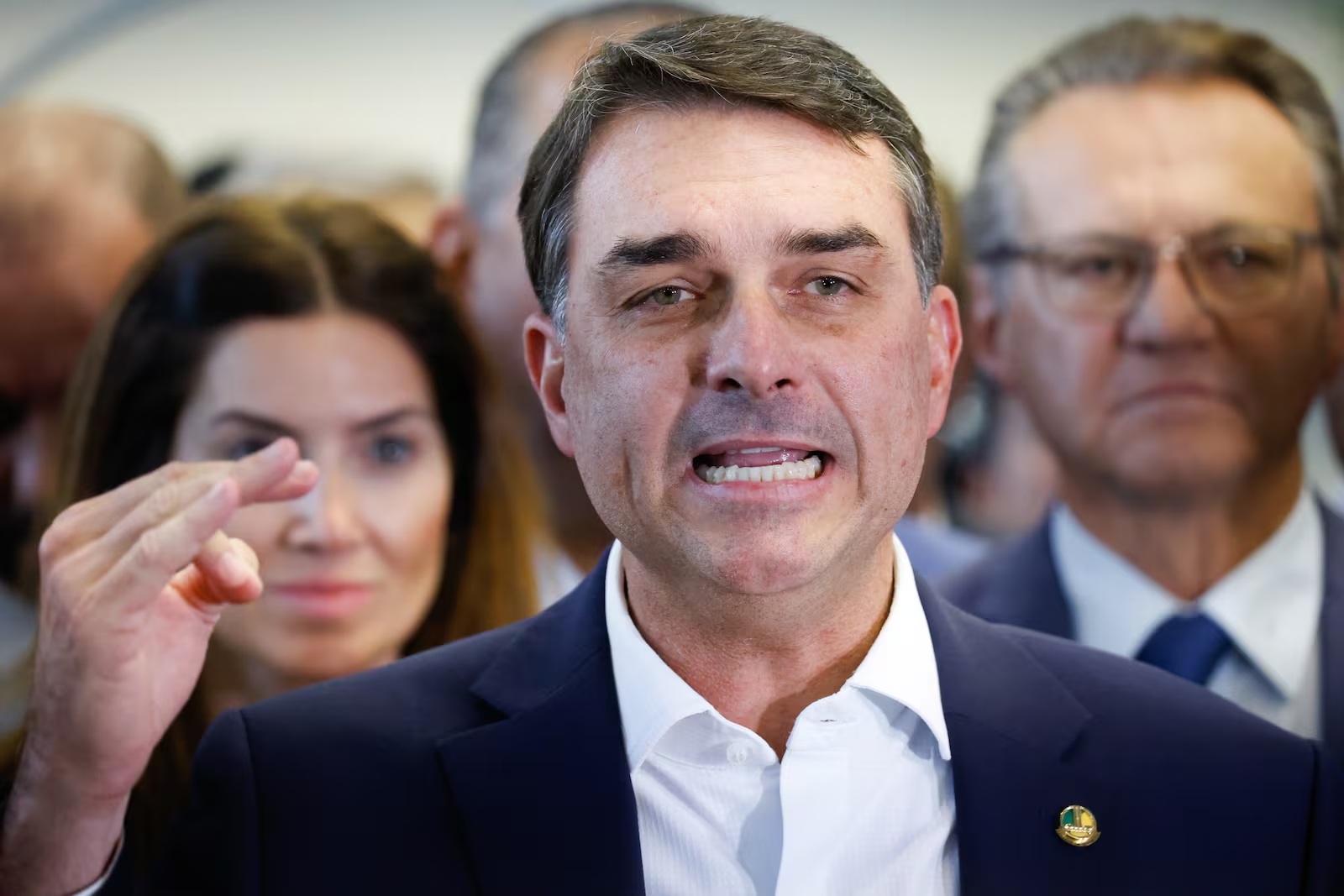 Aliados de Flávio consideram que encontro com Trump inicia nova fase da campanha