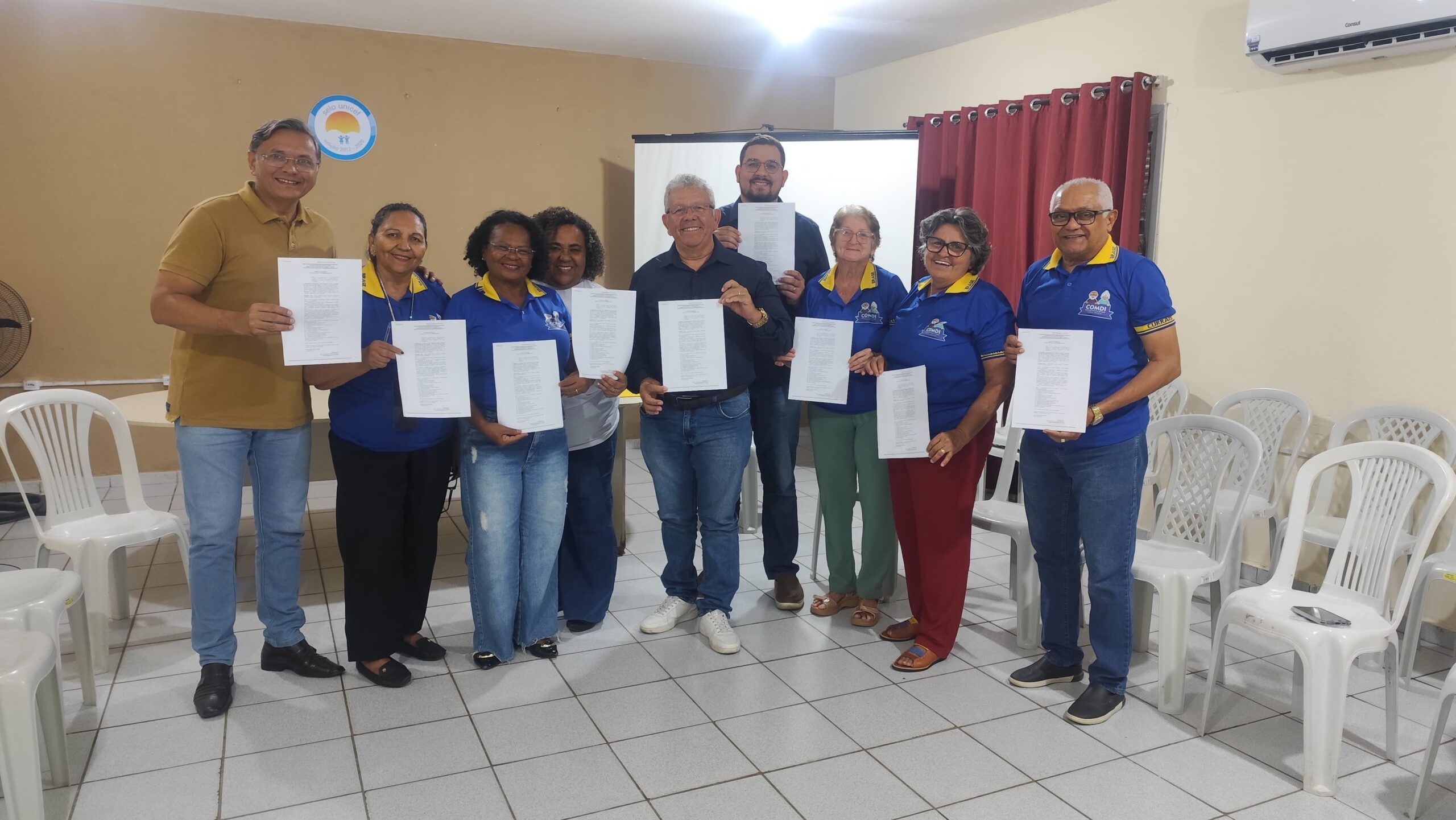 Vereadores Prof. Jaire, Sarg. Ezequiel e Sebastião Cabral participam de reunião do Conselho Municipal da Pessoa Idosa