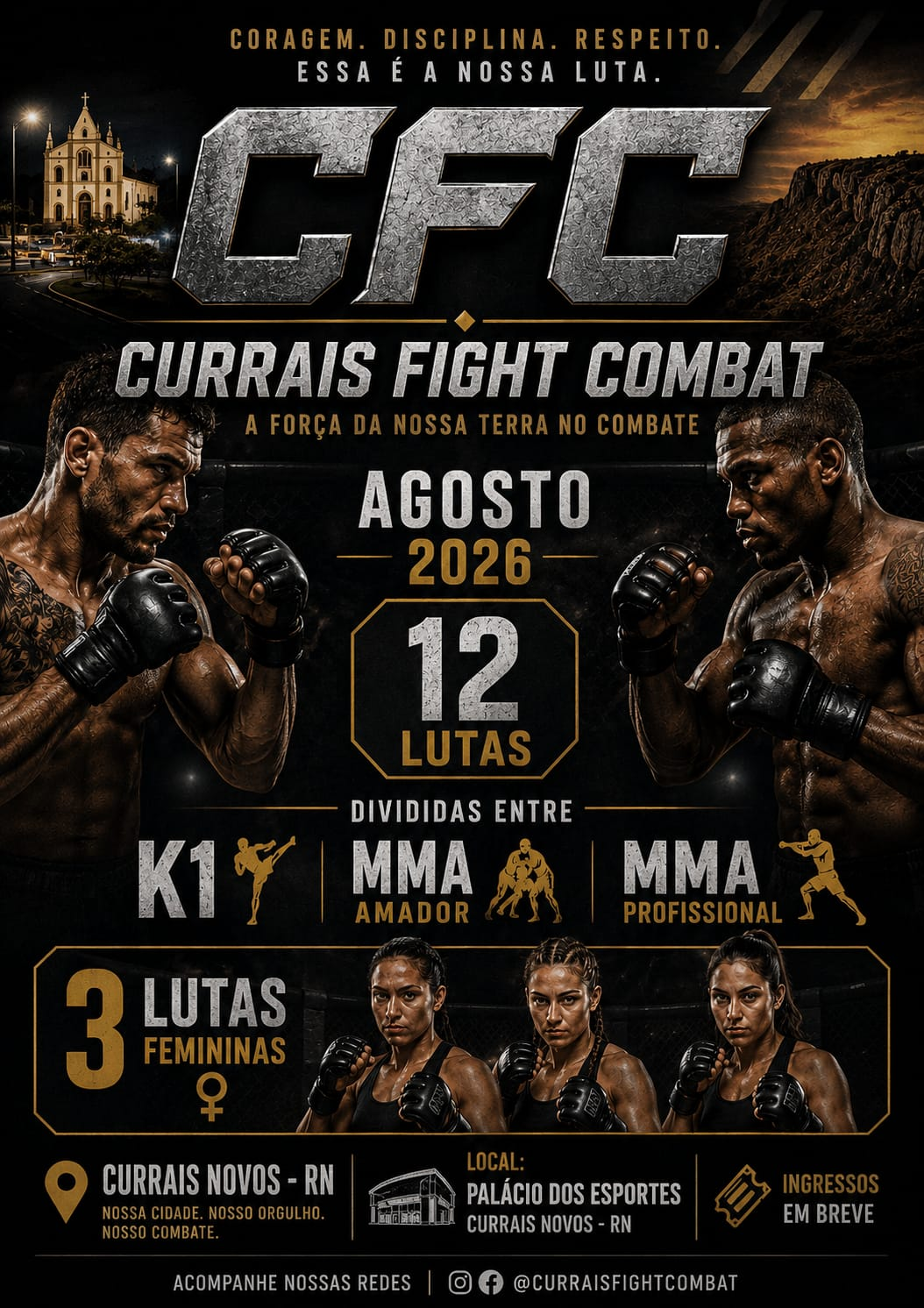 Currais Fight Combat promete entrar para a história das lutas em Currais Novos