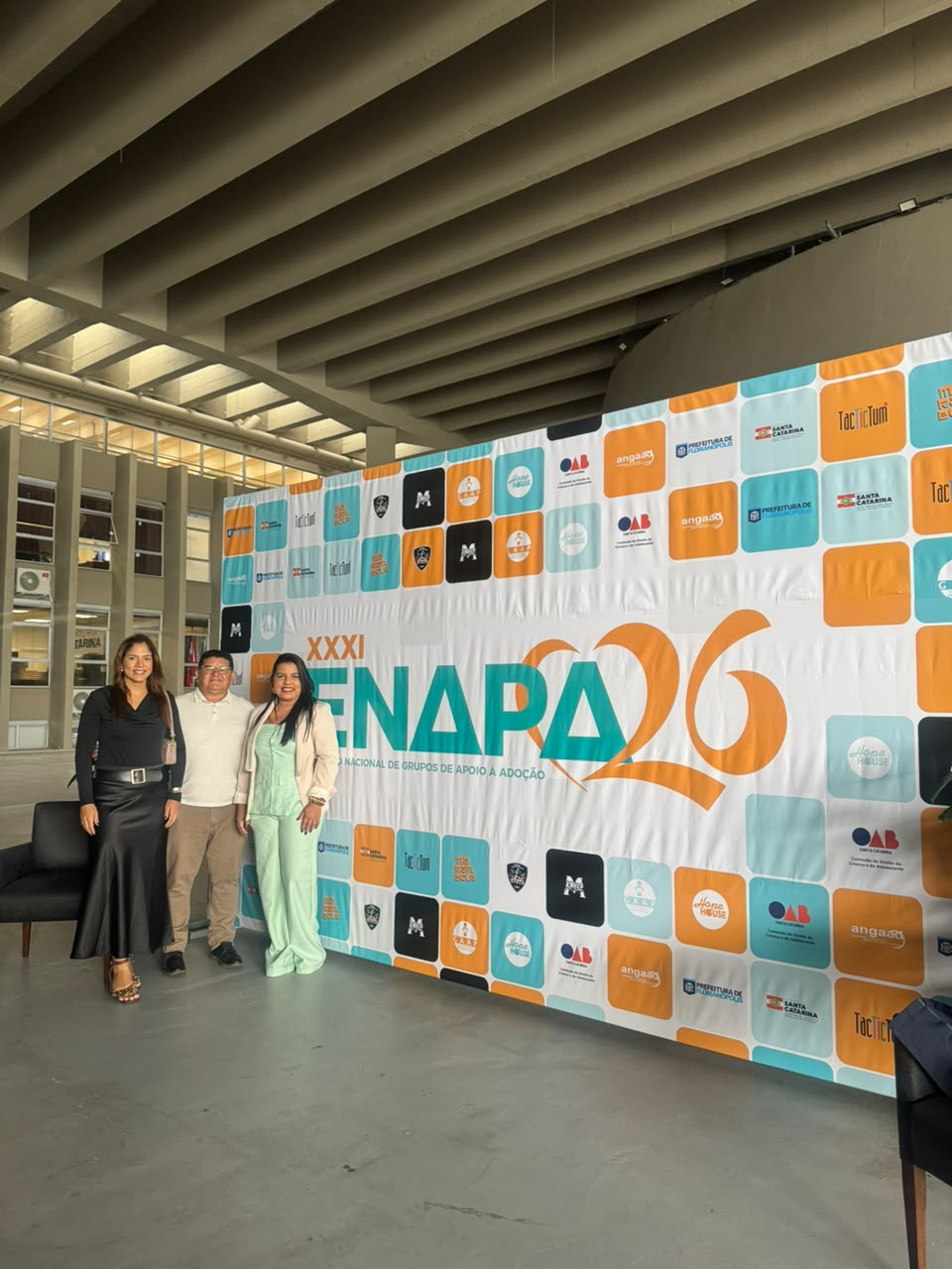 Casa Irmã Ananília representa Currais Novos em encontro nacional sobre adoção em Florianópolis