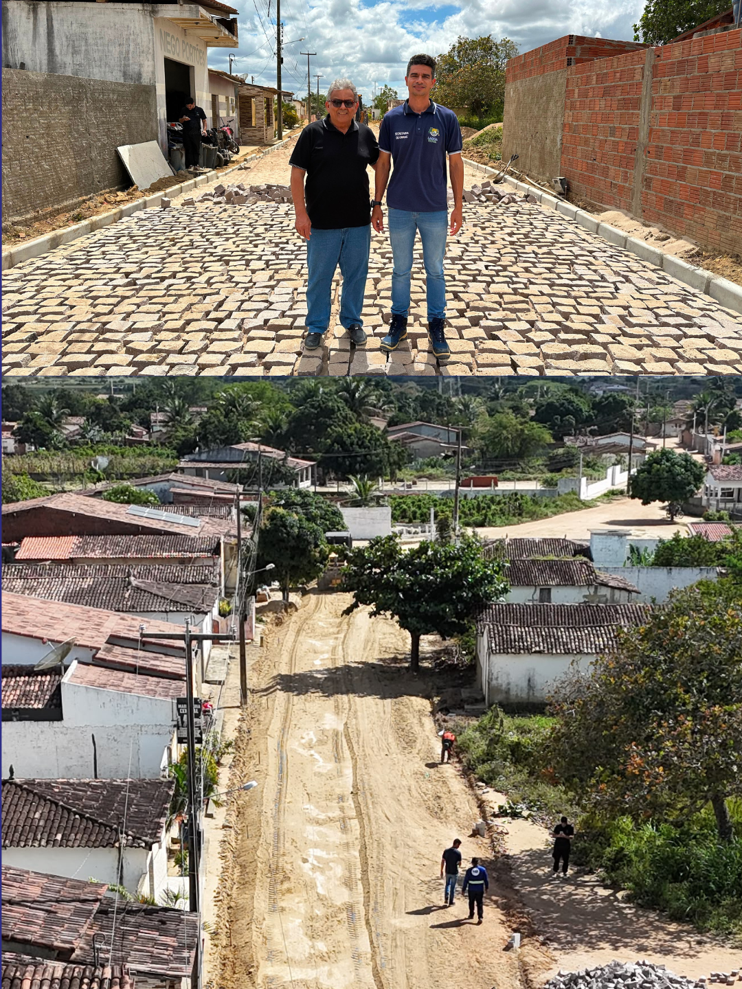 Infraestrutura | Prefeitura de Lagoa Nova inicia pavimentação da Rua Coronel Martiniano, no distrito Manoel Domingos