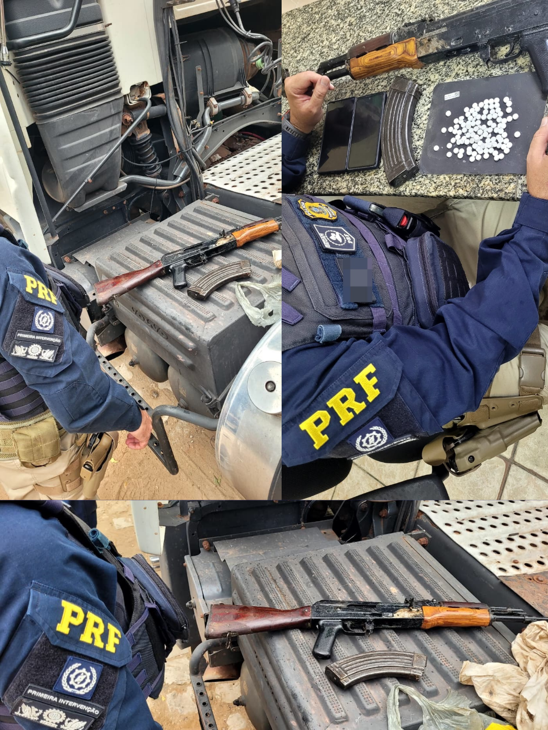 PRF e Polícia Civil apreendem fuzil AK-47 durante ação integrada em Mossoró/RN