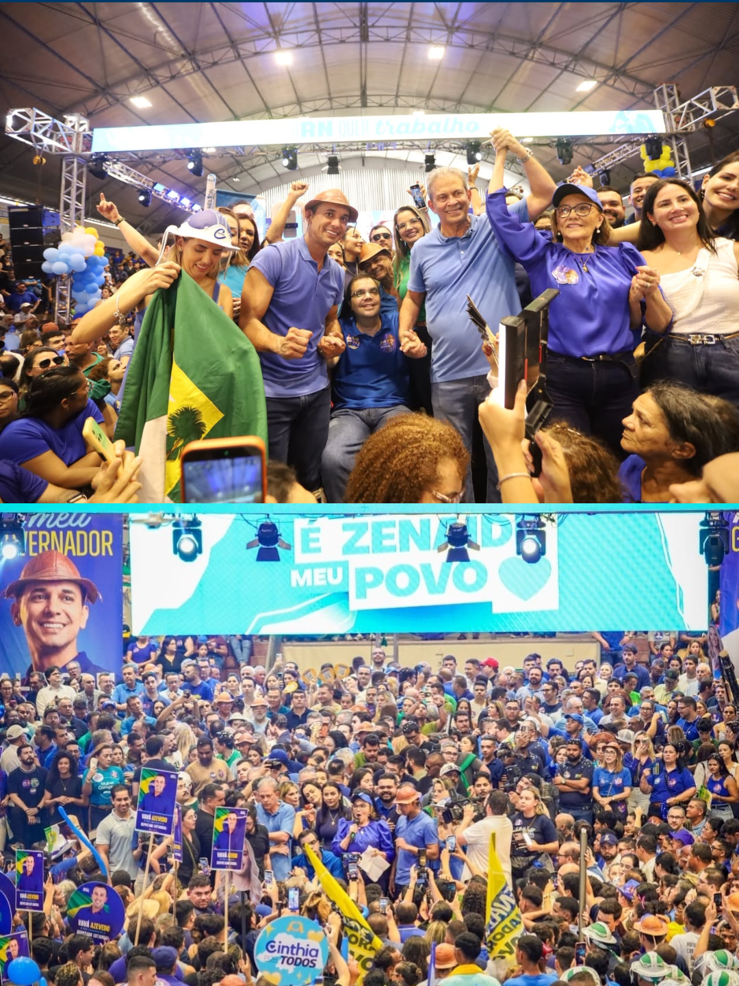Convenção lota Palácio dos Esportes, demonstra união das forças políticas e fortalece caminhada de Zenaide ao Senado