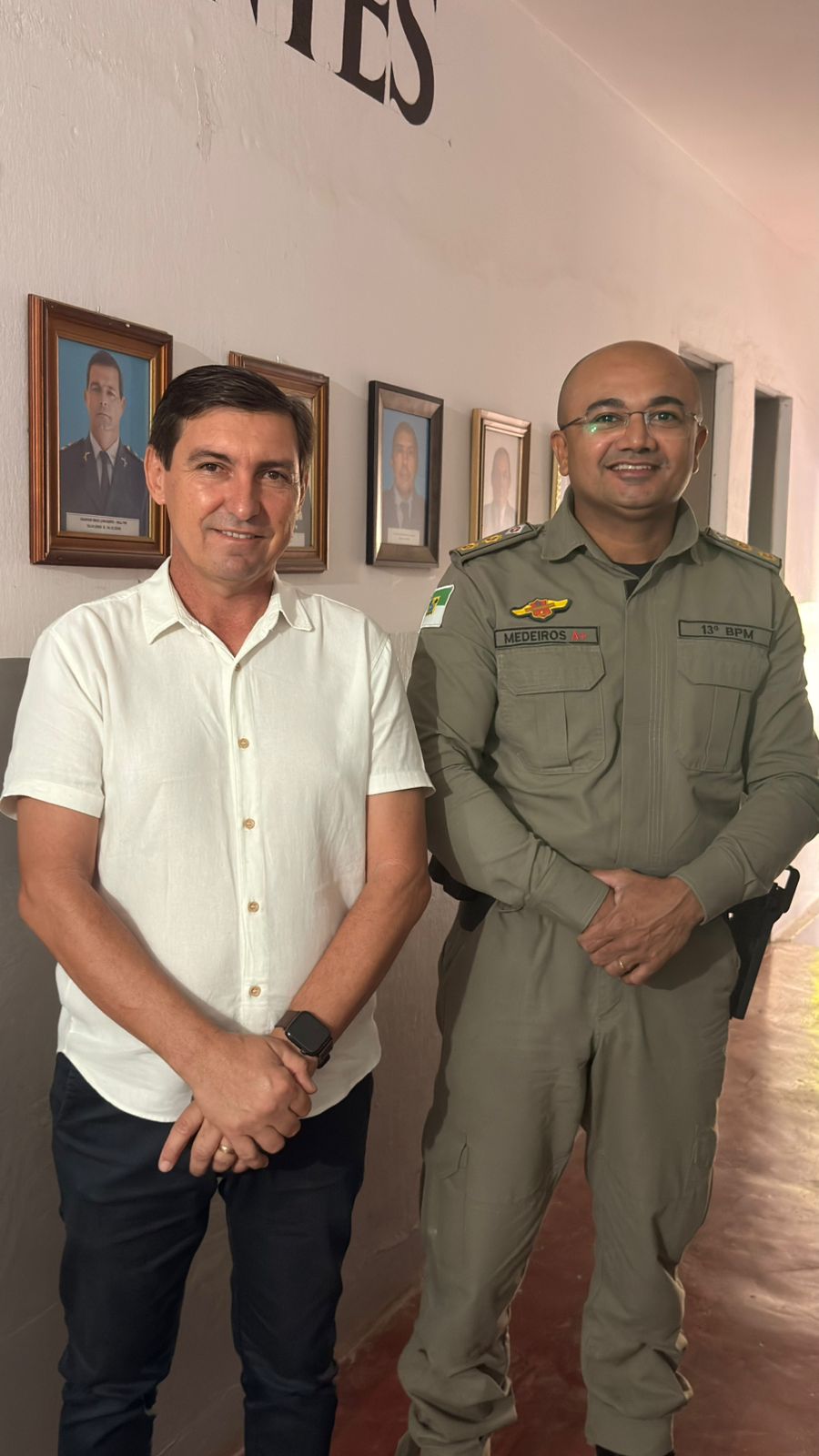 Vereador G Charles visita novo comandante do 13º BPM e reforça parceria em favor da segurança pública