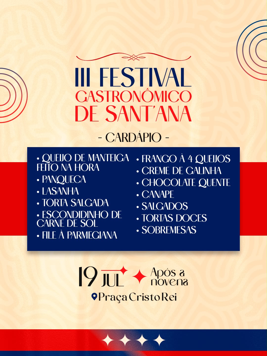 Festival Gastronômico de Sant’Ana reúne gastronomia, tradição e música neste domingo em Currais Novos