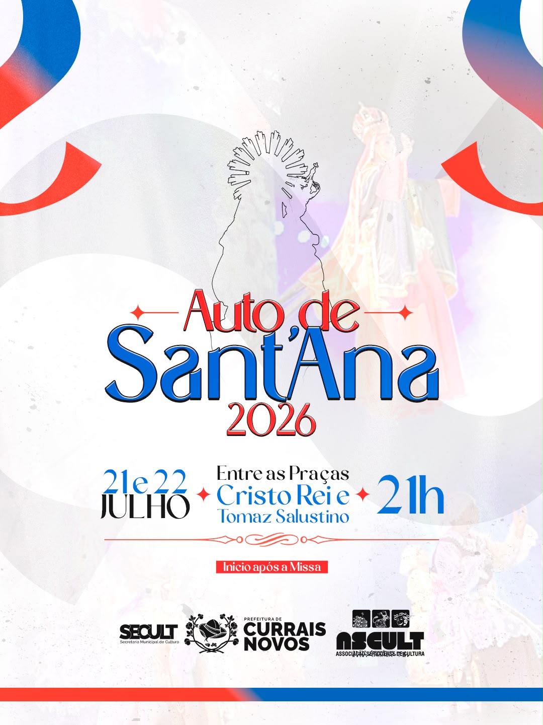 Cultura | Auto de Sant’Ana 2026 promete emocionar o público em apresentações especiais no centro de Currais Novos
