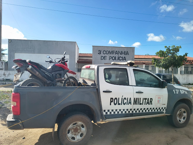 Patrulha Rural recupera motocicleta adulterada na zona rural de Lagoa Nova
