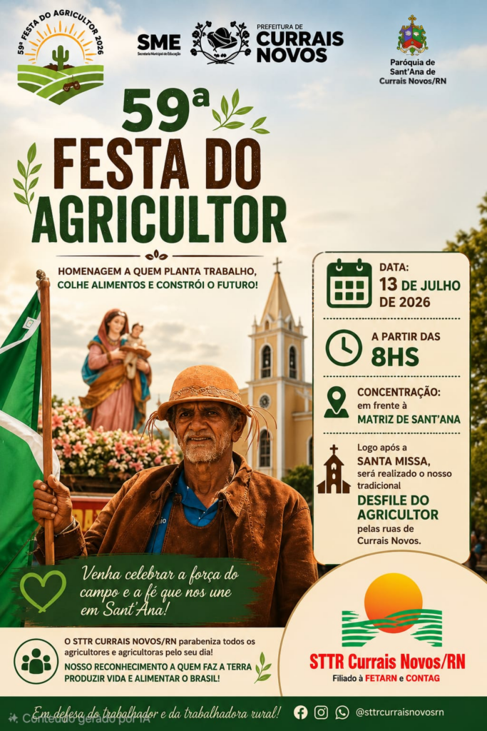 Currais Novos celebra a 59ª Festa do Agricultor no dia 13 de julho