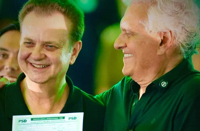 Ronaldo Caiado oficializa Kassab seu pré-candidato a vice na chapa e critica Flávio Bolsonaro