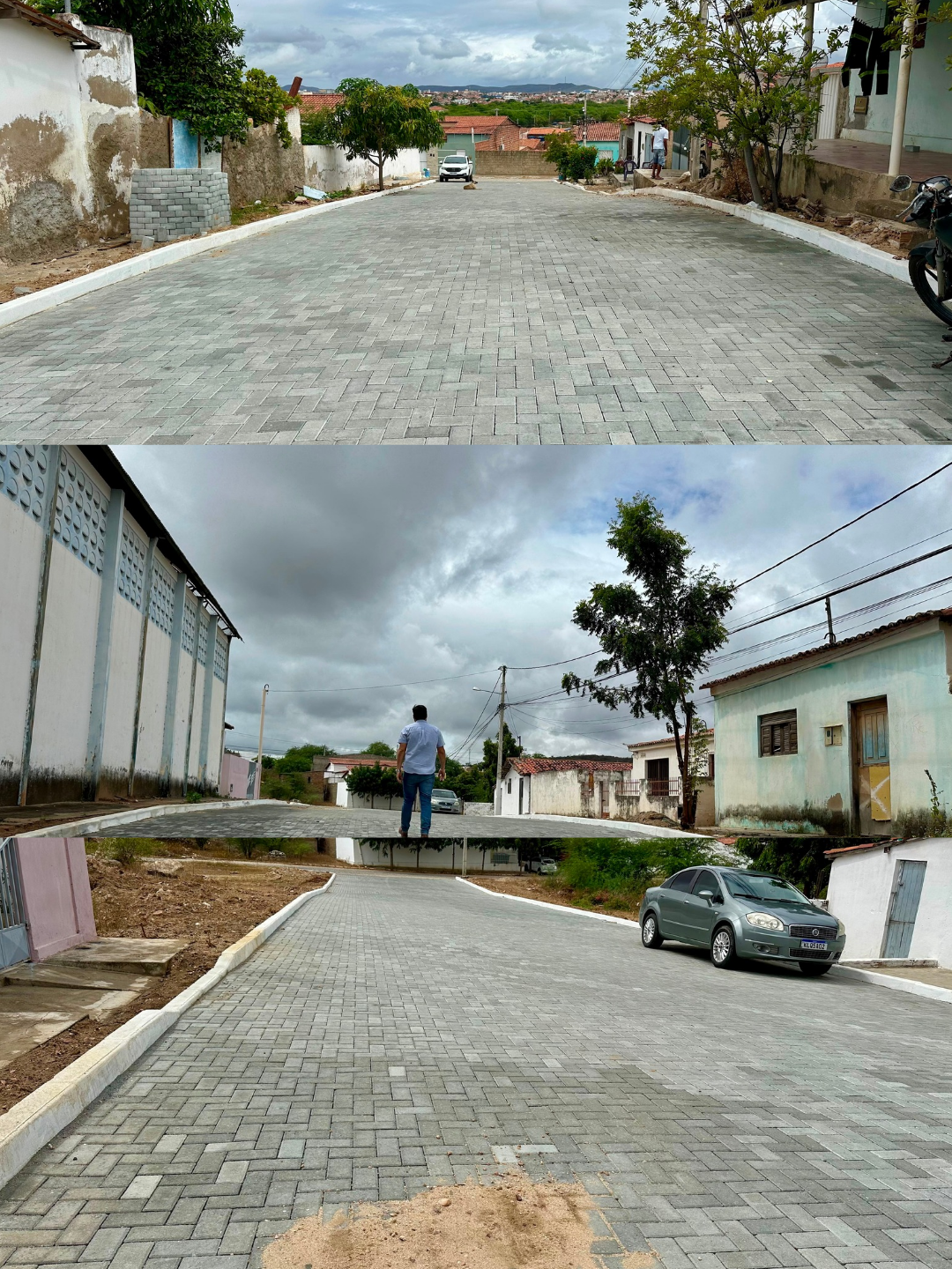 Infraestrutura | Prefeitura de Currais Novos entrega pavimentação de mais duas ruas no bairro Paizinho Maria