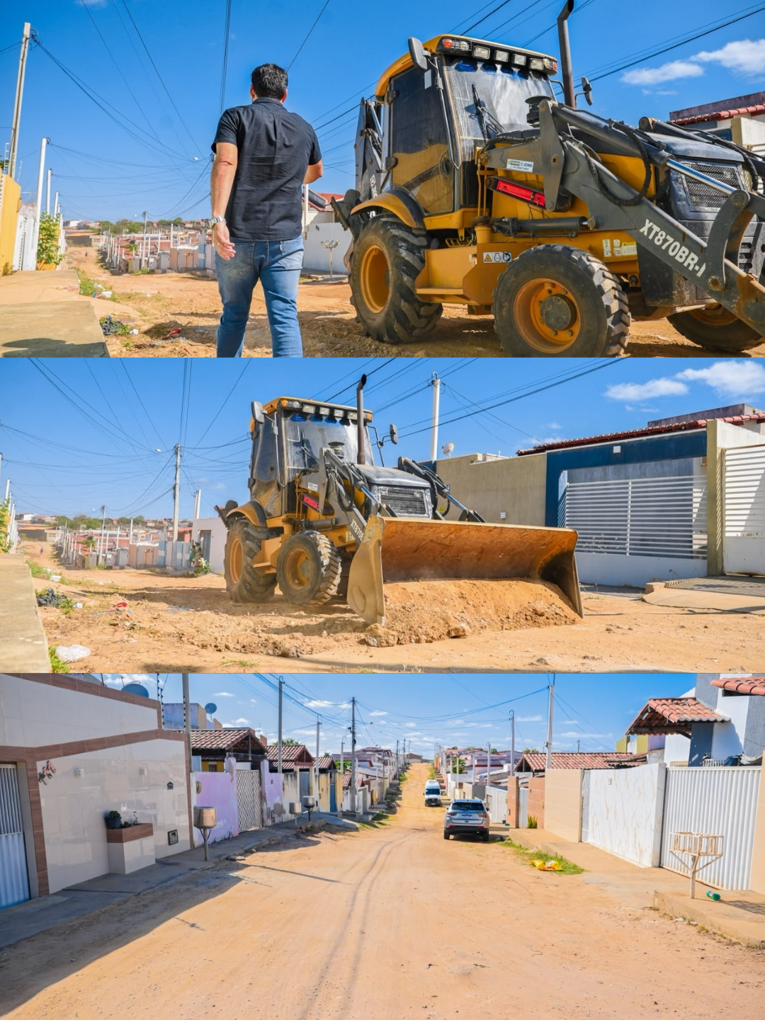 Infraestrutura | Prefeitura inicia pavimentação da Rua José Luciano Neto, no bairro Radir Pereira, e beneficia mais de 50 famílias