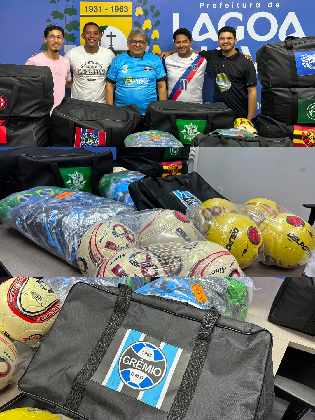 Prefeitura de Lagoa Nova anuncia novos materiais para equipes de futebol amador