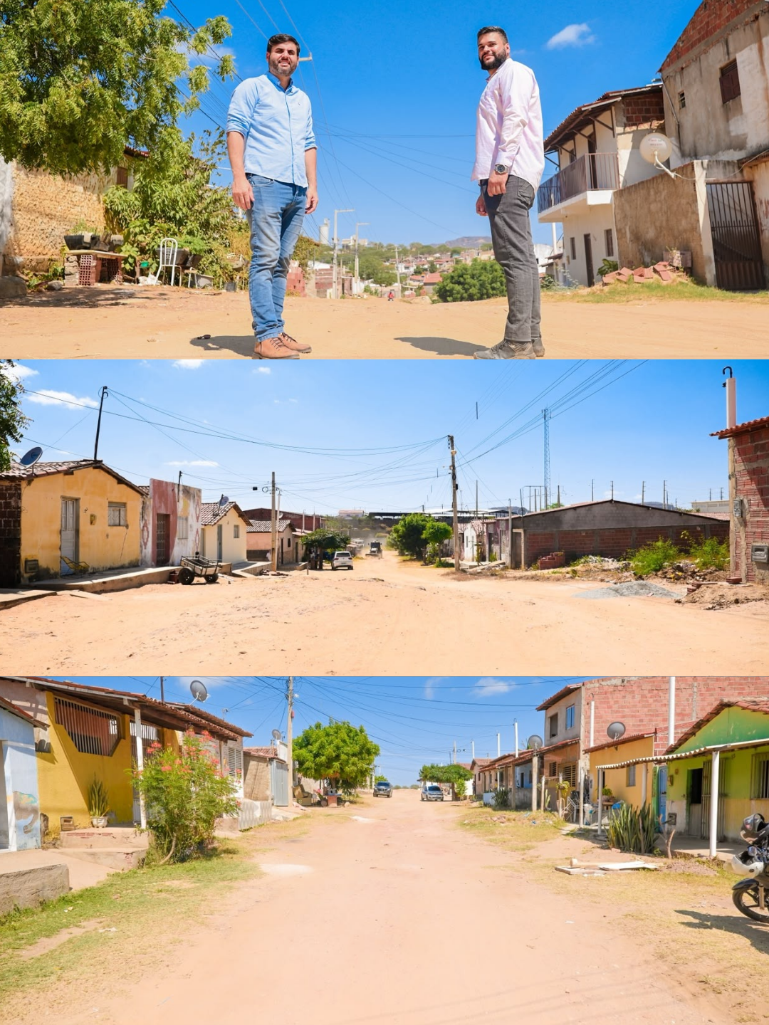 Prefeitura inicia pavimentação da Rua Satiro Pinheiro, no bairro Sílvio Bezerra
