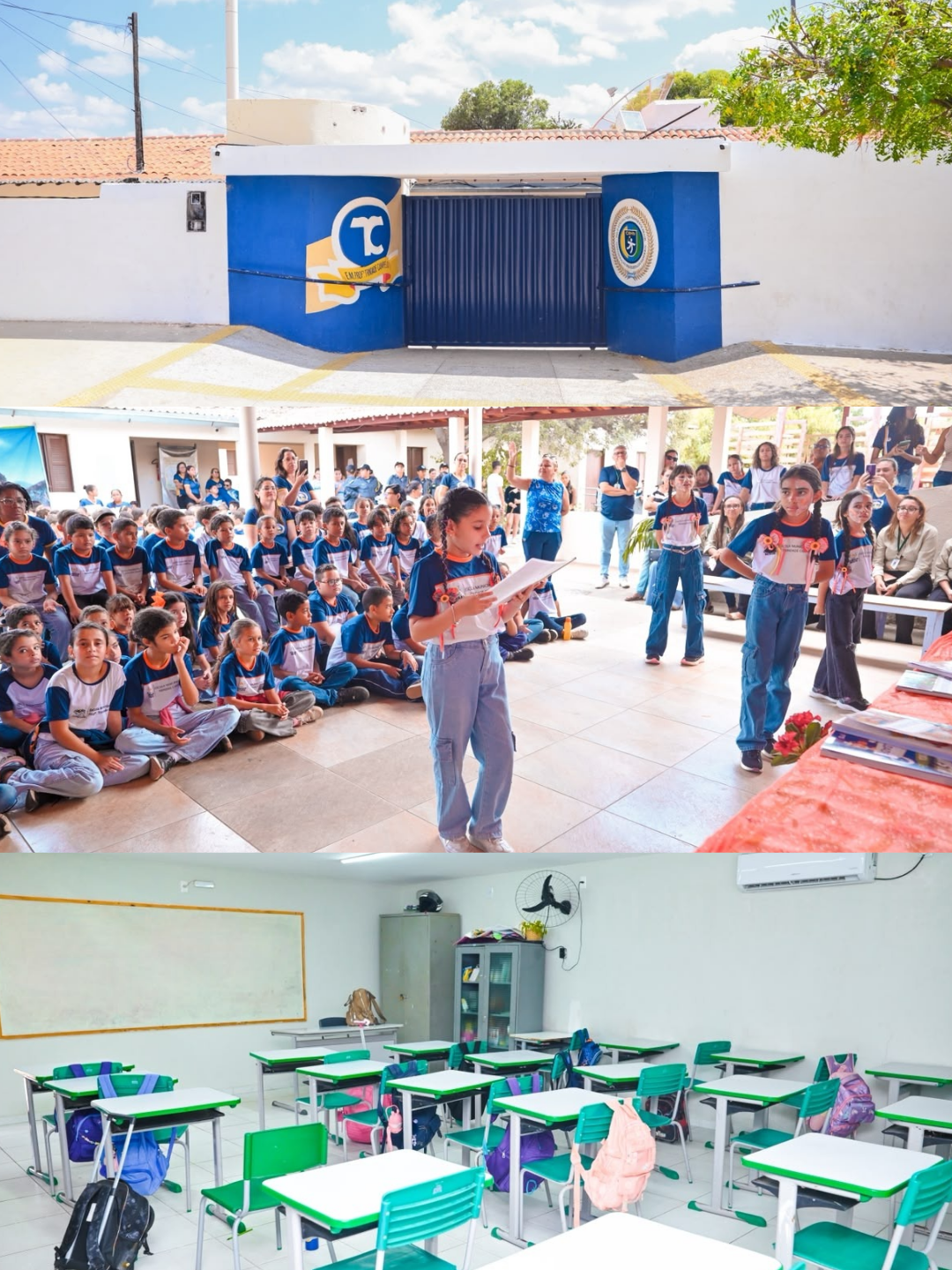 Educação | Escola Municipal Trindade Campelo ganha nova estrutura após investimento de mais de R$ 450 mil