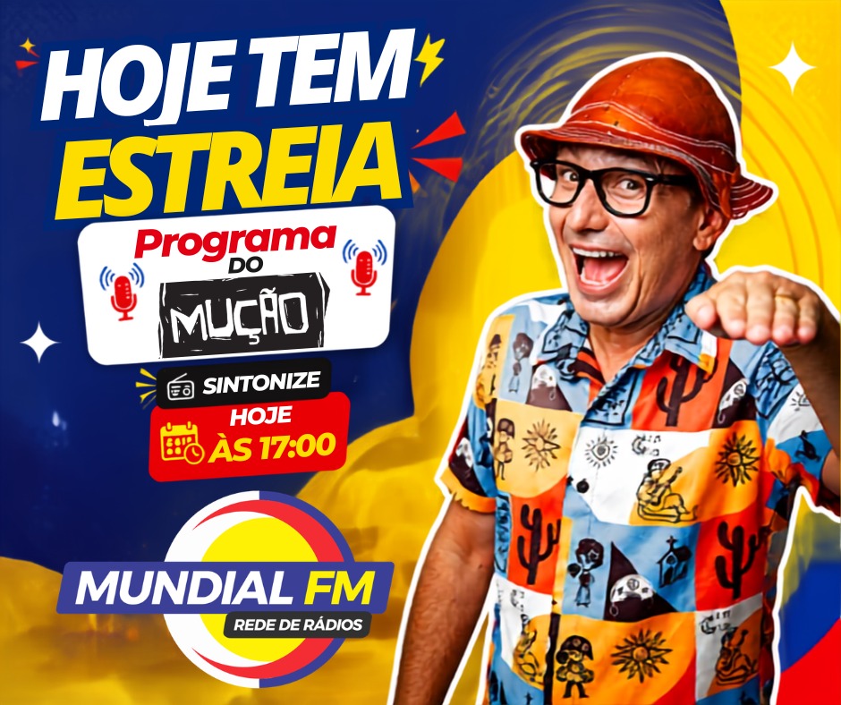 Programa do Mução estreia nesta segunda-feira na Rede Mundial FM