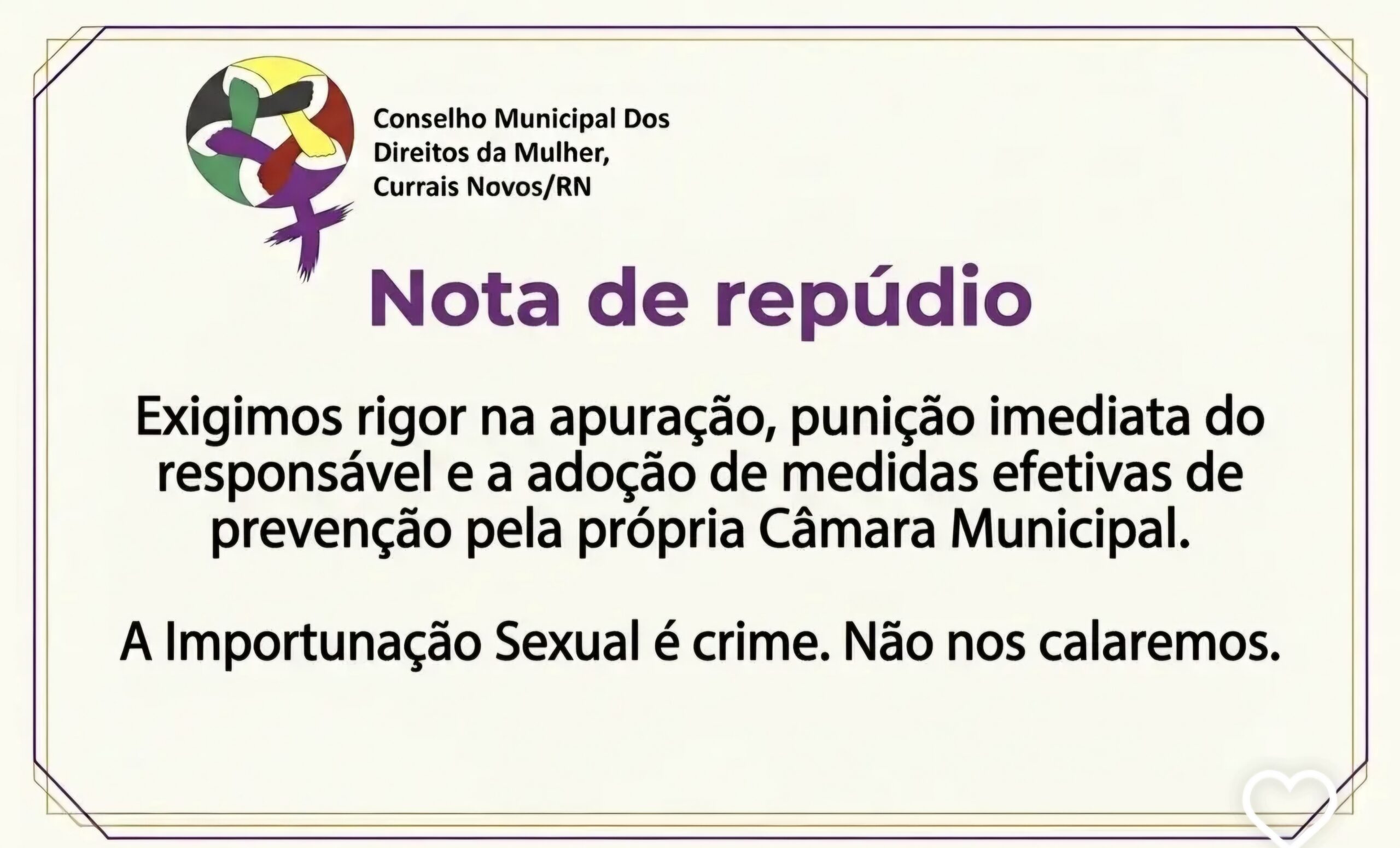 Conselho da Mulher de Currais Novos se une à Patrulha Maria da Penha e à rede de proteção em mobilização contra importunação sexual