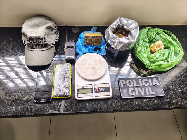 Homem é preso por tráfico de drogas em Acari durante ação conjunta das polícias Civil e Militar
