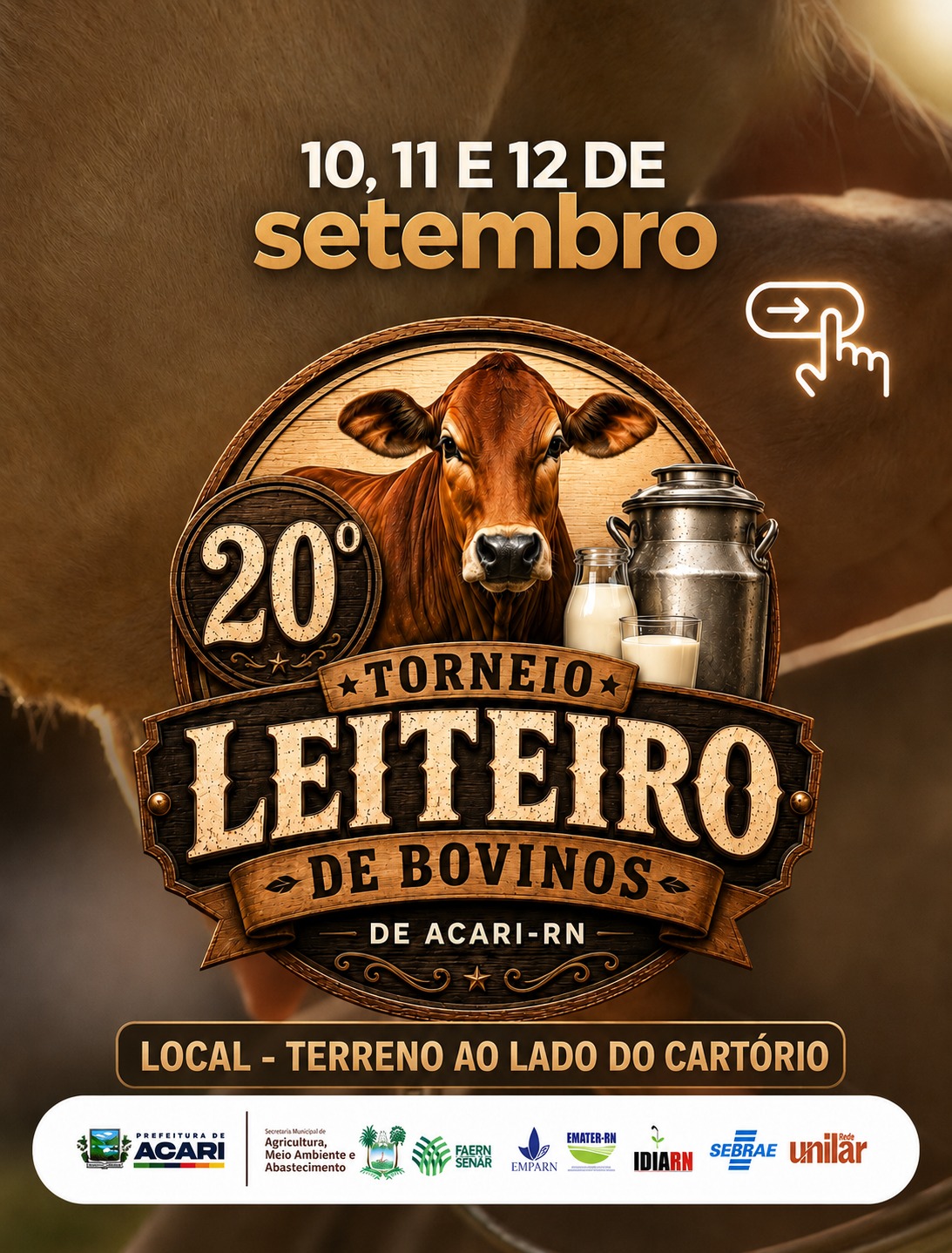 20º Torneio Leiteiro de Bovinos de Acari começa nesta quinta-feira