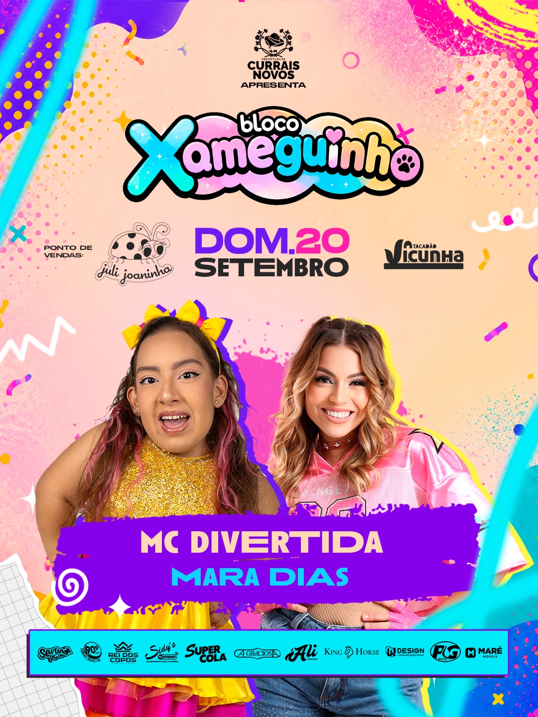 Hoje é dia da criançada se divertir no Bloco Xameguinho