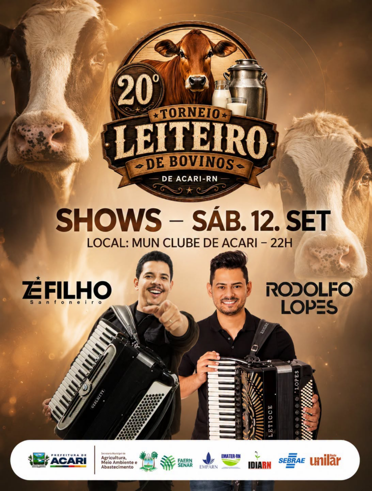 Acari sedia 20ª edição do Torneio Leiteiro com R$ 14,4 mil em prêmios, palestras e shows