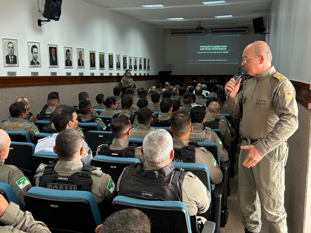 Operação Eleições 2026: PMRN mobilizará cerca de 7 mil policiais por dia no RN