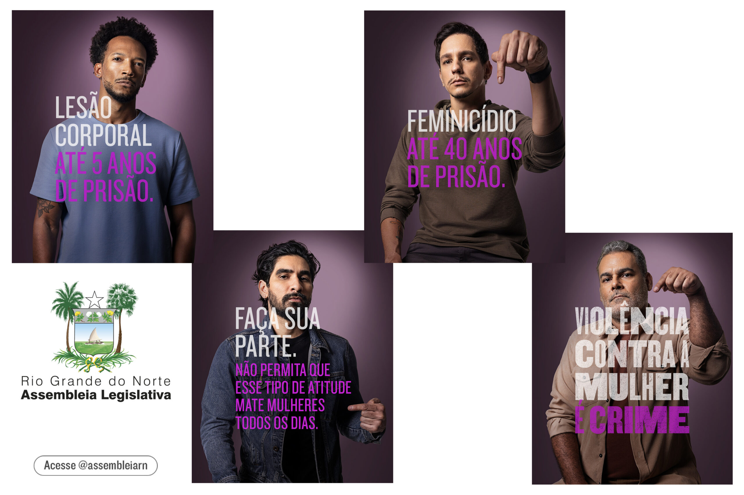 ALRN lança campanha que convoca homens a combater a violência contra a mulher